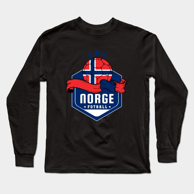 Norge Football Fan Long Sleeve T-Shirt by footballomatic